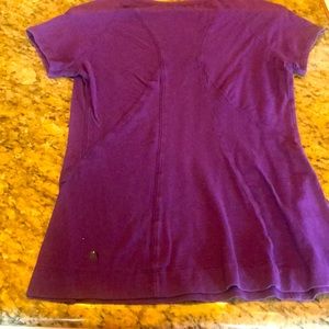Lululemon size 6 purple athletic shirt